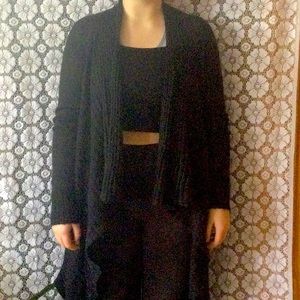 Black cardigan